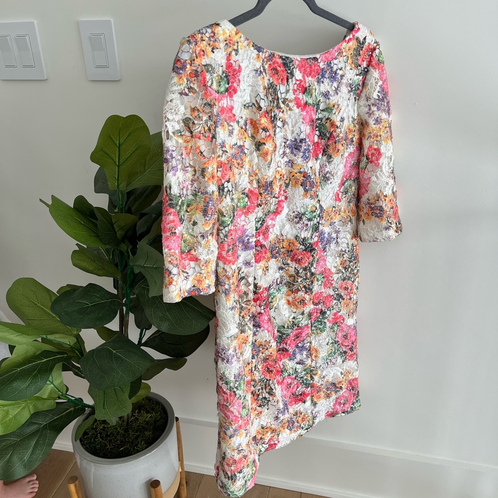 Lace and Sequence Cocktail Dress